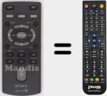 Replacement remote control for RM-X172 (148015024)