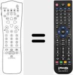 Replacement remote control for REMCON624