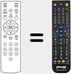Replacement remote control for REMOTE26