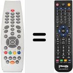 Replacement remote control for REMCON533