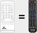 Replacement remote control for REMCON525