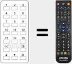 Replacement remote control for REMCON729