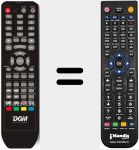 Replacement remote control for AR128