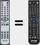 Replacement remote control for DLD001