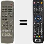 Replacement remote control for REMCON1160