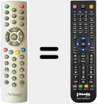 Replacement remote control for REMCON887