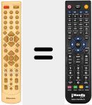 Replacement remote control for REMCON861