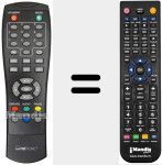 Replacement remote control for REMCON712