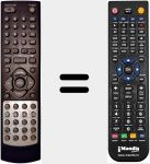 Replacement remote control for DVD-DX7800