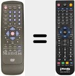 Replacement remote control for REMCON1102