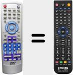 Replacement remote control for REMCON721