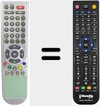Replacement remote control for REMCON1272