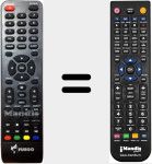 Replacement remote control for Fuego3