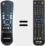 Replacement remote control for REMCON1136