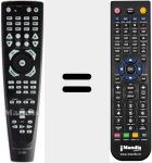 Replacement remote control for AVR134