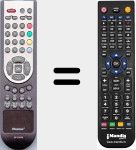 Replacement remote control for EN21636A