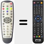 Replacement remote control for REMCON848