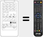 Replacement remote control for REMCON1179