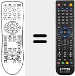 Replacement remote control for REMCON261