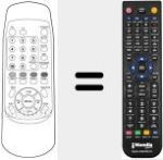 Replacement remote control for REMCON016