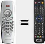 Replacement remote control for REMCON934