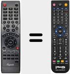 Replacement remote control for REMCON837