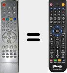 Replacement remote control for NS18100