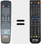 Replacement remote control for REMCON1055