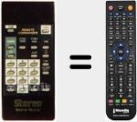 Replacement remote control for REMCON829