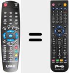 Replacement remote control for REMCON862