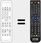 Replacement remote control for RC5903