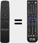 Replacement remote control for RC647340