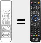 Replacement remote control for RC8077VE