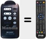 Replacement remote control for RRMCG1263CESA