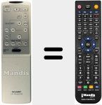 Replacement remote control for RRMCG1292CESA