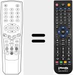 Replacement remote control for REMCON1398