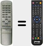Replacement remote control for REMCON1098