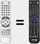 Replacement remote control for REMCON1360