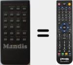 Replacement remote control for G0549CESA (RRMCG0549CESA)