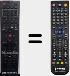 Replacement remote control for SR 2106 FH