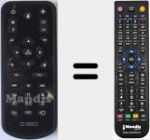 Replacement remote control for D520
