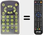 Replacement remote control for REMCON039