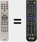 Replacement remote control for REMCON727