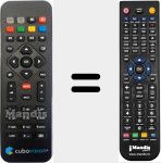 Replacement remote control for CubaVision (Timvision)