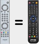 Replacement remote control for CT-861 (V20160103)