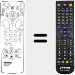 Replacement remote control for REMCON1054