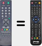 Replacement remote control for RC 2040 (00003711)