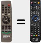 Replacement remote control for REMCON037