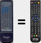 Replacement remote control for BST2050-1