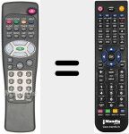 Replacement remote control for REMCON1282